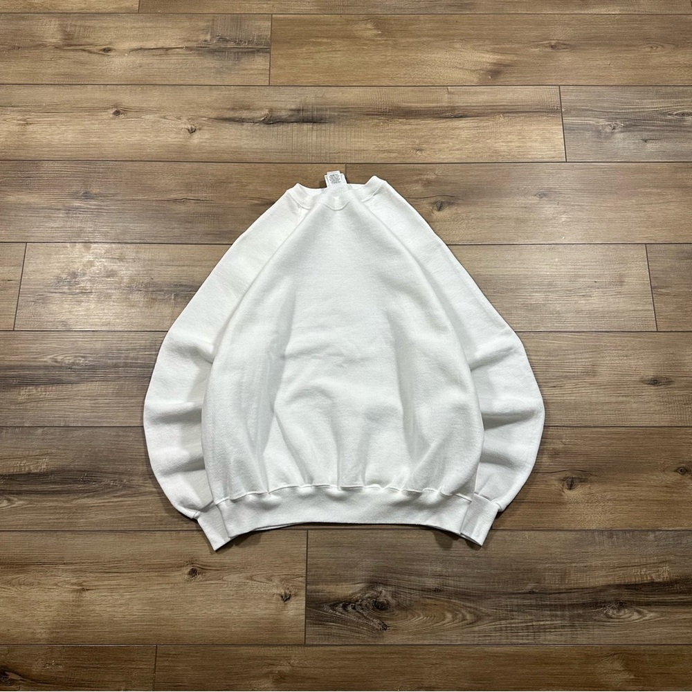 Vintage 90’s Lee Made in USA White Crewneck Sweatshirt
